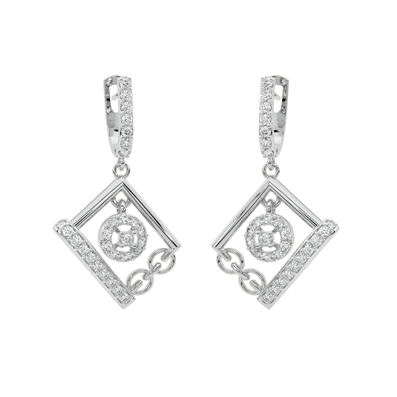 Argus Round Diamond Earrings